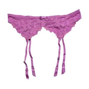 Frederick's of Hollywood Jessica Lace Garter Belt Crocus Spanish Villa Size S/M